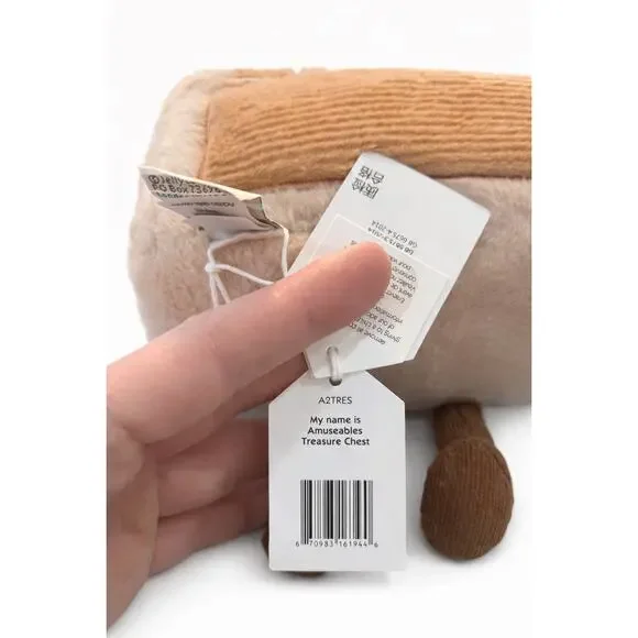 Jellycat Amuseables Treasure Chest Plush Stuffed Toy NWT (A2TRES) - Picture 4 of 4